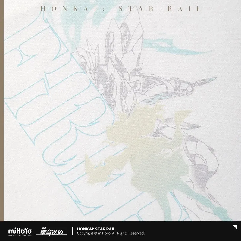 [Genuíno] mihoyo jogo firefly camiseta honkai star rail firefly tema cotta topos camiseta roupas neutras cosplay presentes de halloween