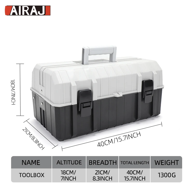 AIRAJ 16In Multifunction Tool Box Three-Layer Folding Electrician Tool Organizer Home Hardware Accessories Portable Storage Tool