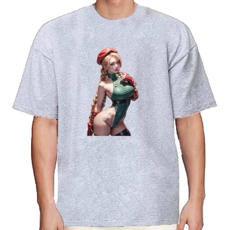 T-shirt Waifu Street Fighter pour hommes et filles, Ecchi Hentai, Ahegao, Manga japonais, Anime Harajuku, Vêtements popu