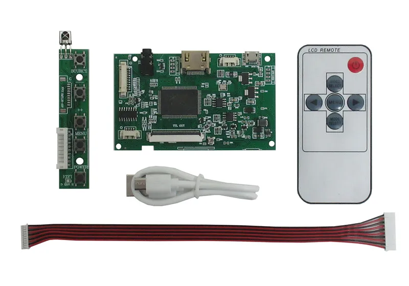 Lcd-scherm Driver Control Board Av Vga Hdmi-Compatibel Diy Voor 50Pin 800*480 AT090TN10 AT090TN12 ZJ090NA-03B 20000938-03