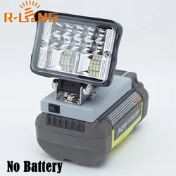 LED-Arbeits scheinwerfer für Roybi 40V Lithium batterie Taschenlampe tragbare Not flut lampe Camping lampe (keine Batterie)