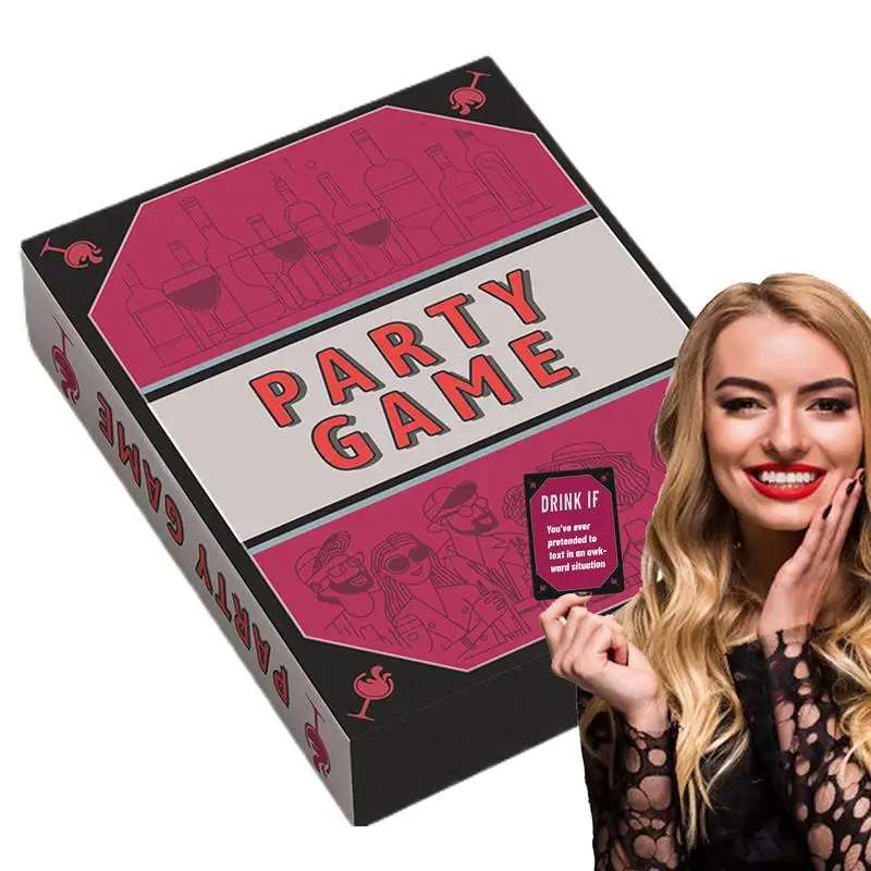 

Игральные карты Fun Multiple Players 50x Party Настольные английские карты Настольная игра с выховами и веселыми вопросы для кемпинга