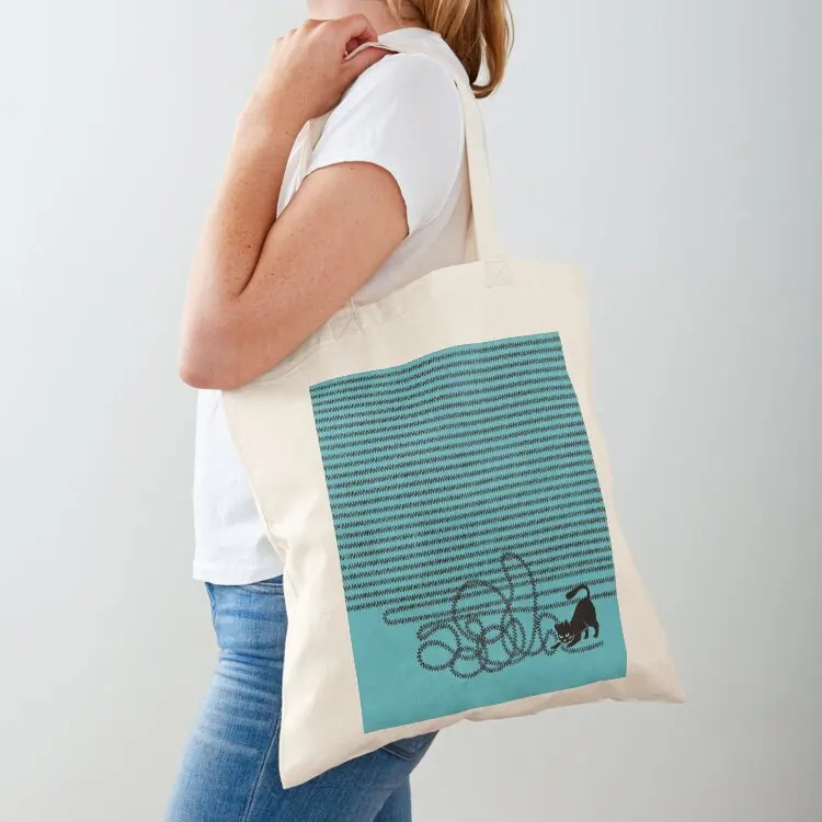 

Unravel (in Blue) Tote Bag Women's shopping bag Women's bags Big bag bags woman 2025