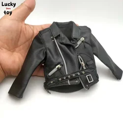 Male Soldier 1/6 Pu Leather Jacket Punk Costume Willow Nail Loose Coat Clothing Model for 12in Action Figure Tbl JIAOUOL Doll