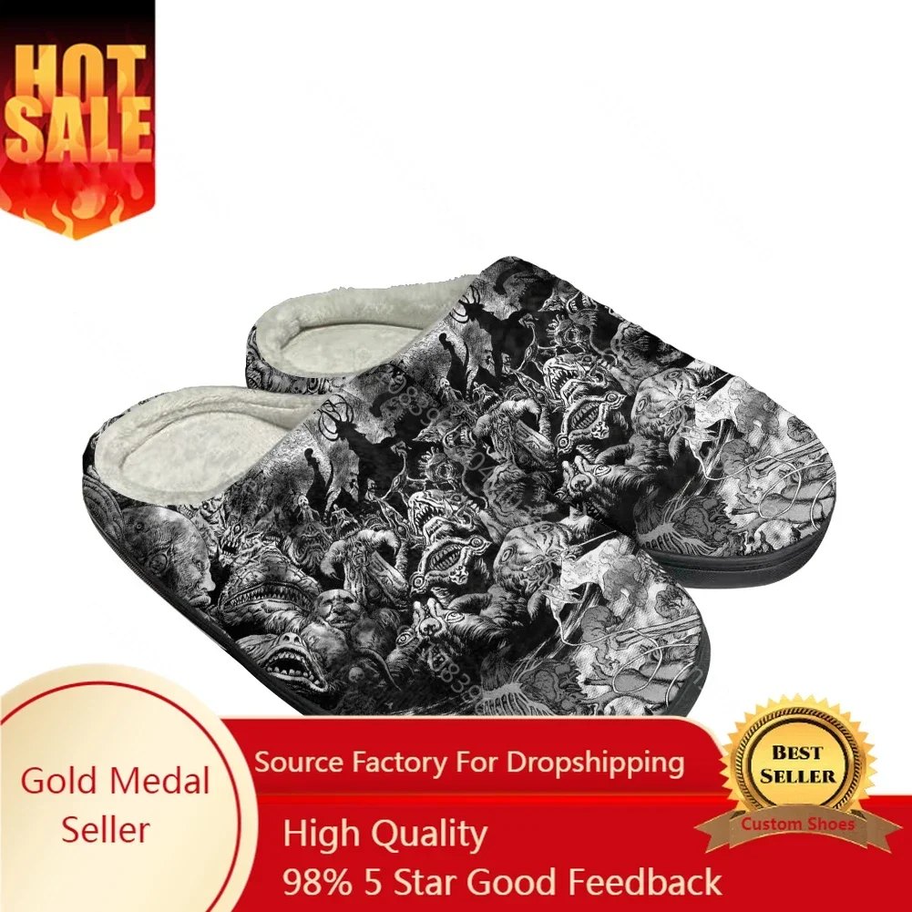

Hot Cartoon Berserk Fashion Cotton Custom Slippers Mens Womens Sandals Plush Casual Keep Warm Shoes Thermal Comfortable Slipper