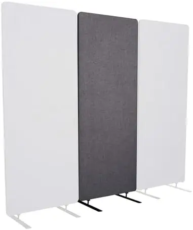 Stand Up Desk Store ReFocus Freestanding Noise Reducing Acoustic Room Wall Divider Office Partition (Ash Grey, 23.6