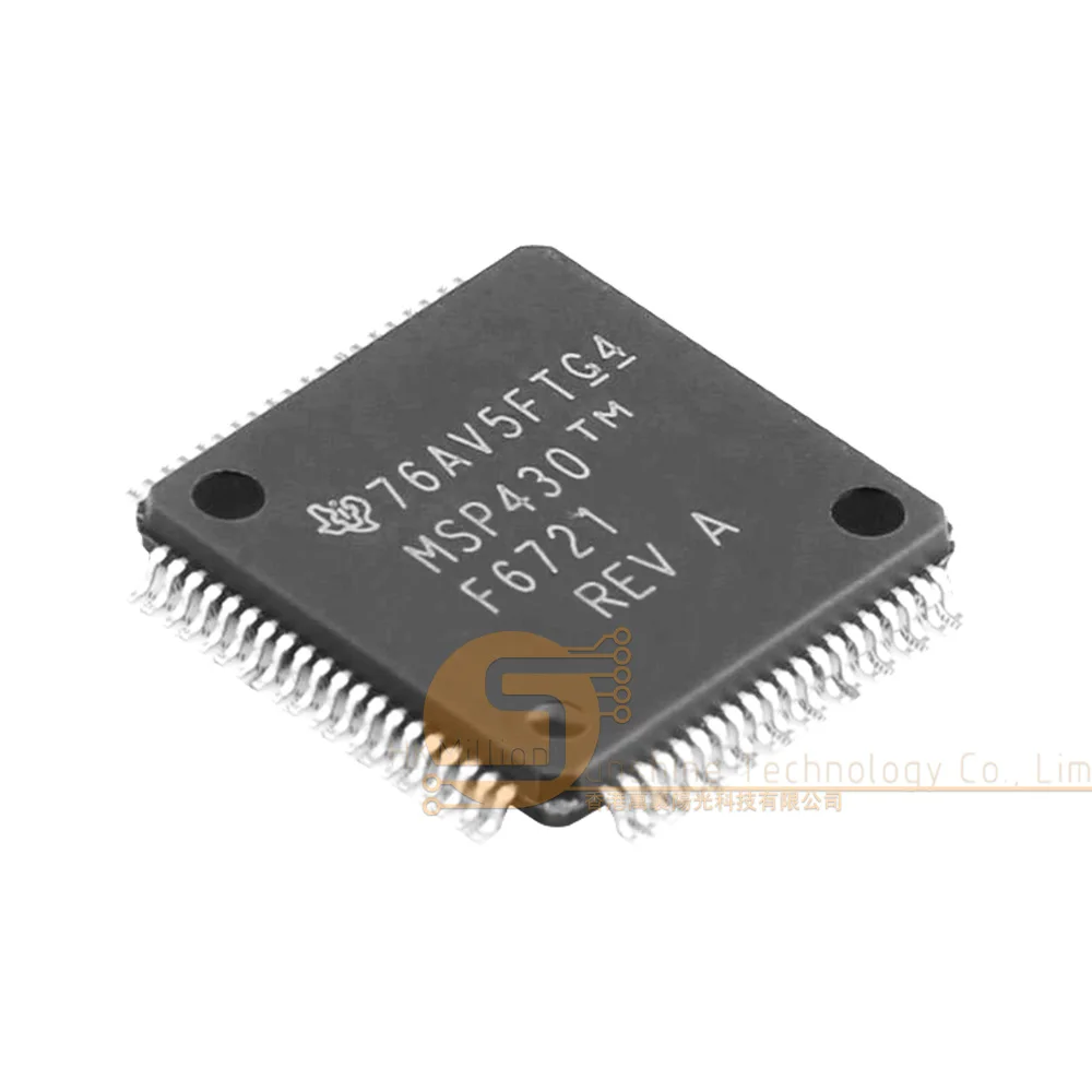 1pc MSP430F6721IPN LQFP-80(12x12) MSP430 CPUXV2 25MHz 16 Bit MSP430F6721 New