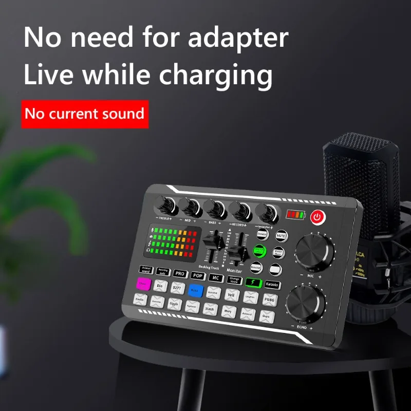 Microphone Microphone English Sound Card Computer Podcast Equipment Live Set
