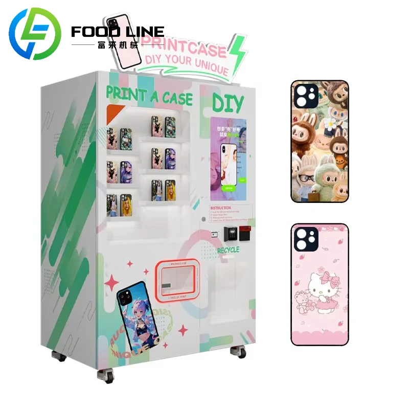 Custom DIY Phone Case Vending Machine Mobile Cell Phone Case Custom Vending System With Touch Screen And Multiple Options