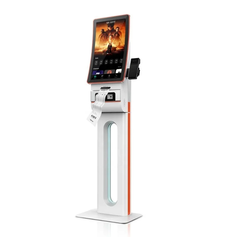 Self-service Ordering Machine Payment Kiosks Floor Standing Barcode Reader SDK Enabled