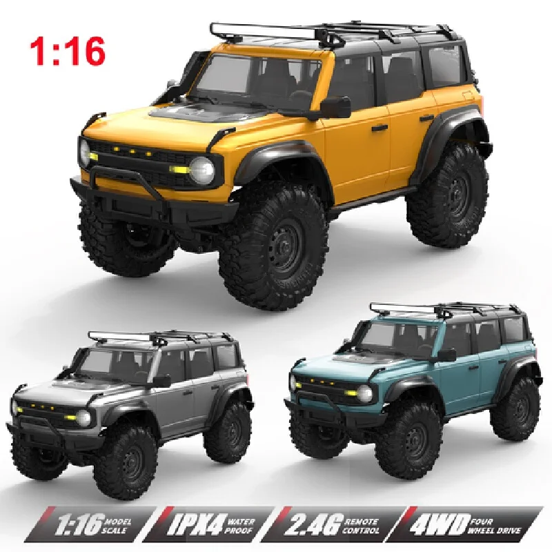

Huangbo R1601~R1609 1:16 Scale RC Car Wild Horse Wrangler Off-Road Climbing Truck Remote Control Model Toy for Kids Gift