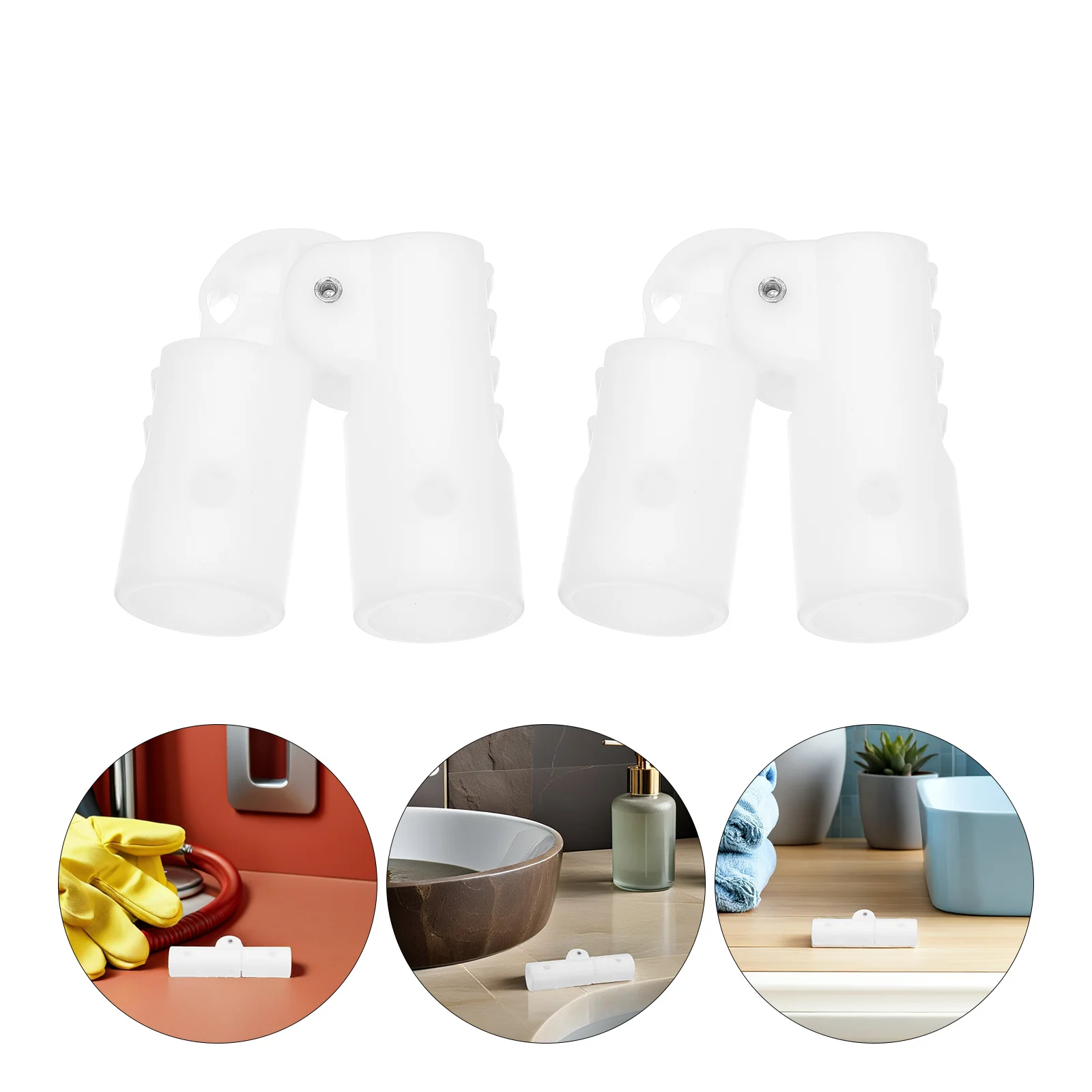 

10Pcs Bathtub Elbow Joint Plastic Clip Collapsible Tub Fittings Robust Stability Mechanism Foldable Joints