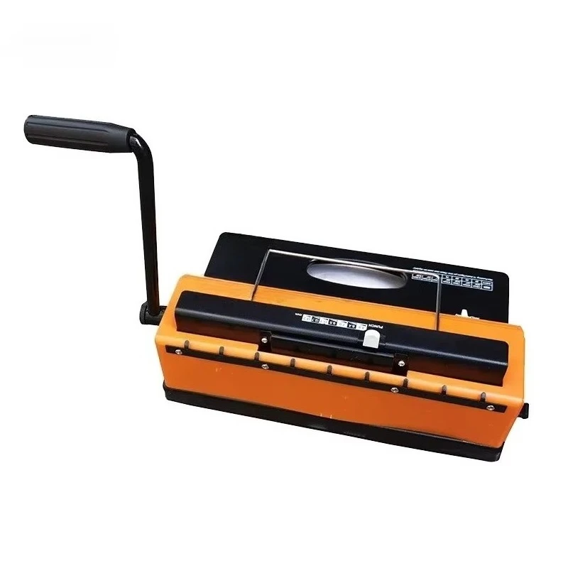 T118 Double Coil Binding Square Hole Office Text Manual Tender Document Calendar A4 Punching Binding Machine