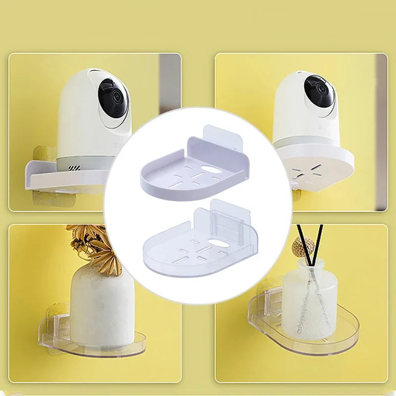 Wall Mount Floating Stand Shelf For Security Camera Mini Speaker Other Small Items In Home Bedroom Bathroom Kitchen Living Room