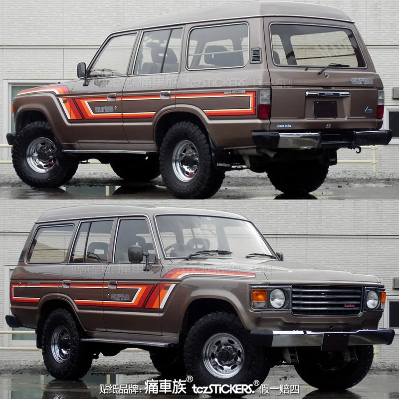 

Car Vinyl stickers modified personality exterior decoration off-road sports Decal FOR Toyota Land Cruiser LC60 1985