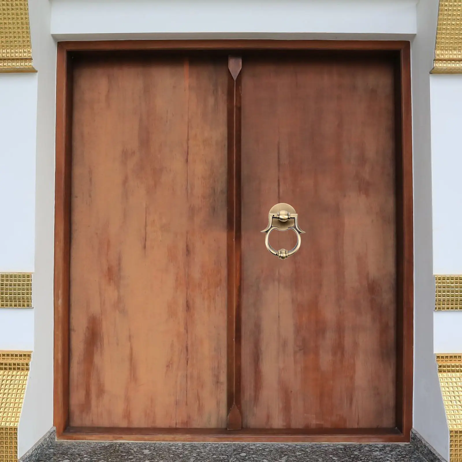 

Декоративный дверной молоток в европейском стиле из цинкового сплава с современной отделкой для наружного использования, для дома, для декора интерьера