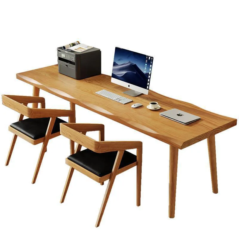 

Nordic home bedroom computer desk, double desk, solid wood desk