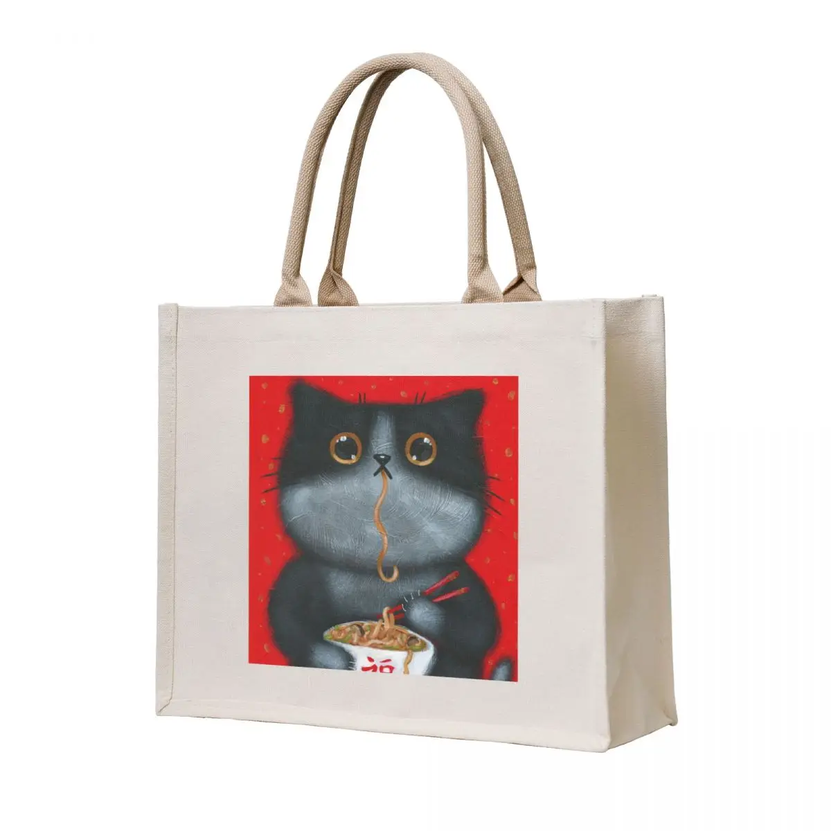 

Kitty's Noodles Tote Bag Women's shopper bag Portable shopping bag Beach