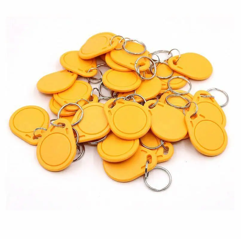 13.56MHz RFID Card Keyfob Key Fob Access Control Smart Card Color ID Keychain For Video Intercom Systems