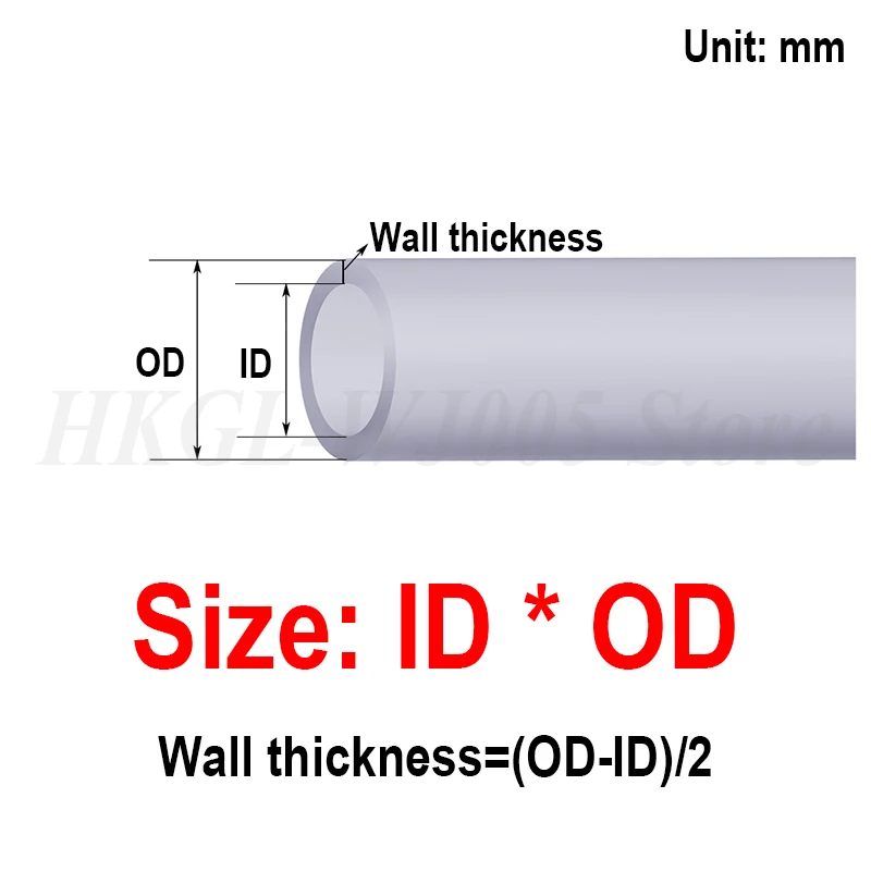 ID 2-38mm Industrial Grade Silicone Rubber Hose Translucent Silicone Rubber Pipe Flexible Nontoxic Silicone Tube Customizable