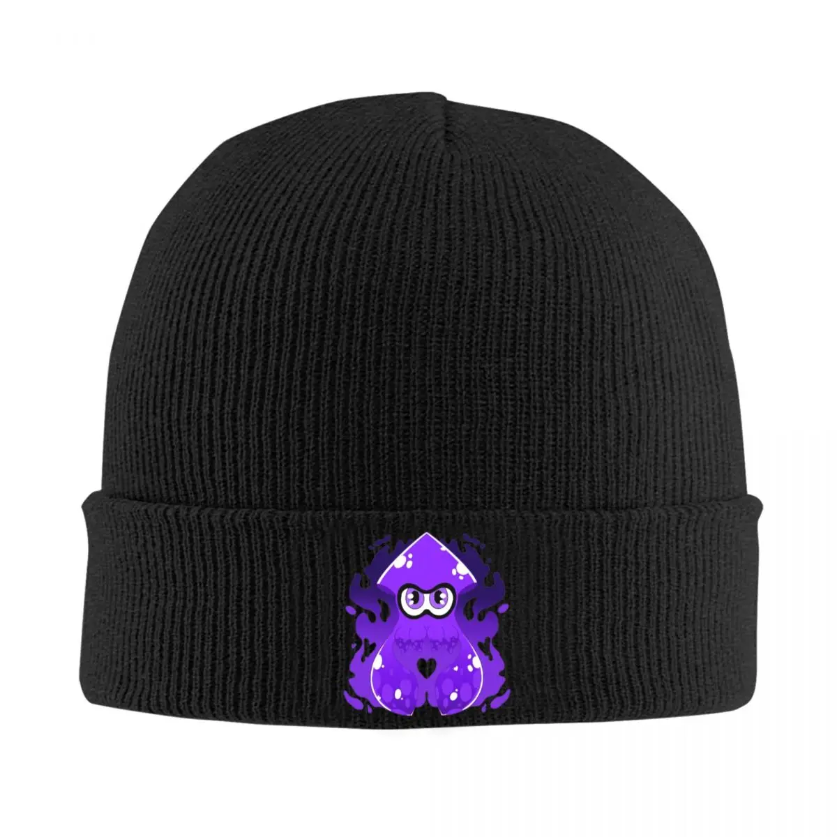 Splatoon Squid Splash Bonnet Hats Beanie Hats Graphic Knitted Hat Winter Hip Hop Men Women Unisex Hippie Warm Soft Cap