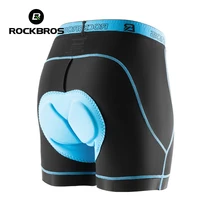 ROCKBROS Ciclismo Calzoncillos Livianos de Alta Elasticidad Secado Rápido Transpirable Ropa Interior Cojín de Espuma de Protección bermudas de Ciclismo para Hombres