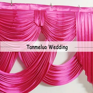 Perde bağlamında Uzun Düğün Partisi, Buz İpek Yağma, Ziyafet, Etkinlik, Kilise, Sahne, perdeler, Panel Perdeler Dekor, 6m, 20ft Olay yerine yapılan 12 çekirdekli satışlar-no. 10