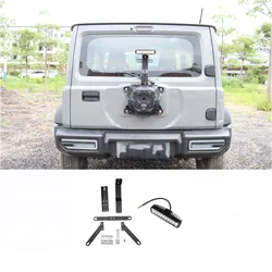 Car Refit  Tail Light Lamp Rear Door Tailgate Flagpole Bracket Holder Decorative Cover Trim for Suzuki Jimny  JB64 JB74 2019+