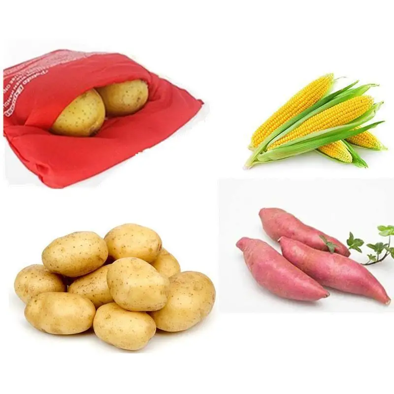 Сумка для микроволновки, картофеля, красная моющаяся сумка для приготовления пищи, для выпечки картофеля, для микроволновой печи, для приготовления картофеля, Прямая поставка