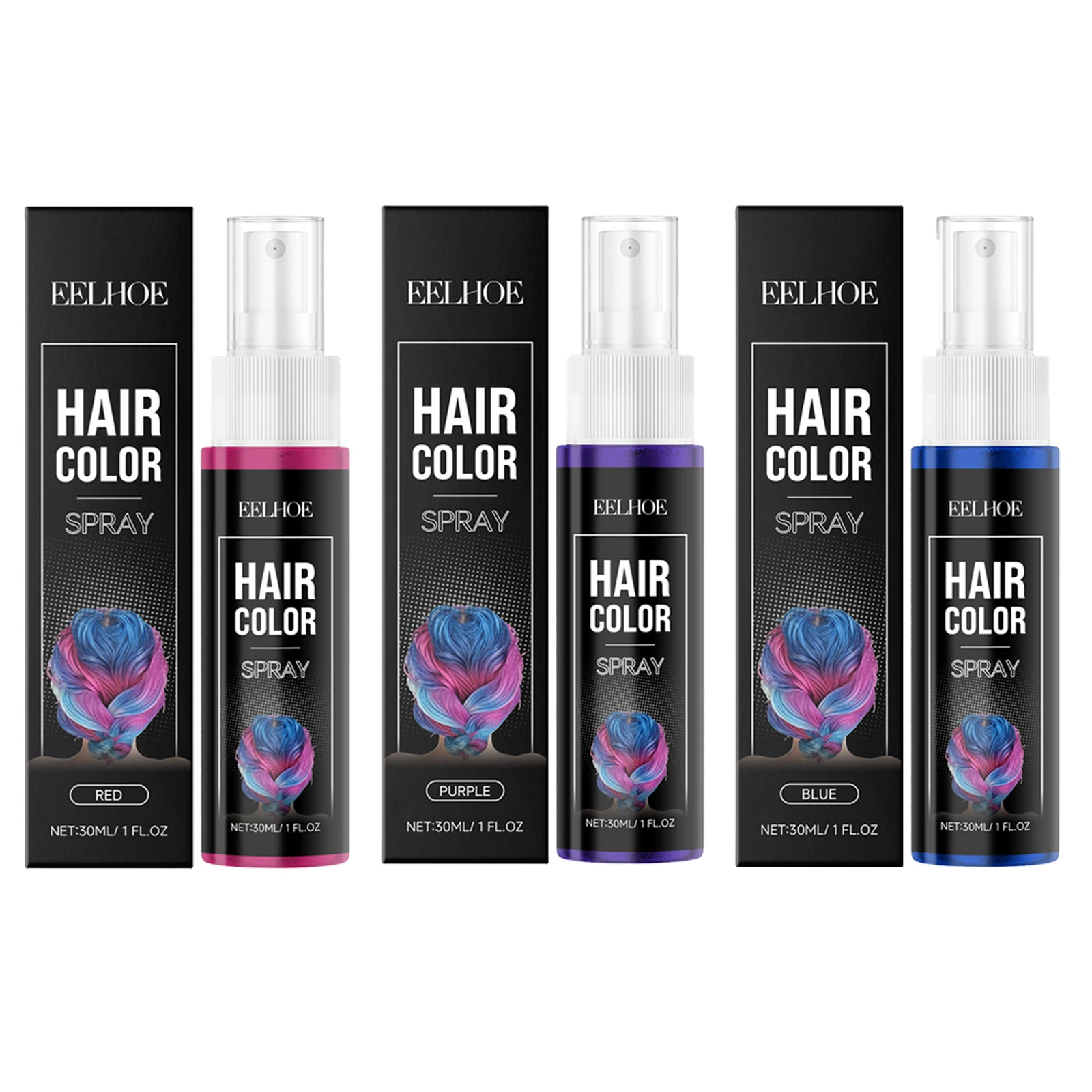  رذاذ لون الشعر الفوري يغير لون الشعر بسرعة، تحسين الملمس، سهل الاستخدام، رذاذ الشعر المؤقت للتجميل #5