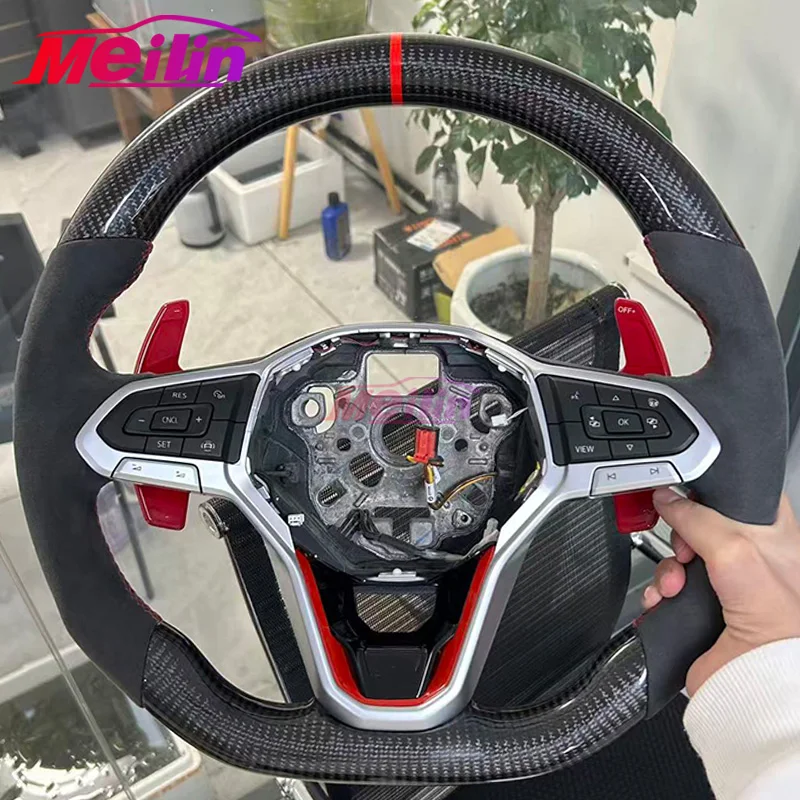 Geschikt voor Volkswagen Golf 8 R GTI MK8, automatische en gesmede carbon fiber stuurwiel auto-accessoires
