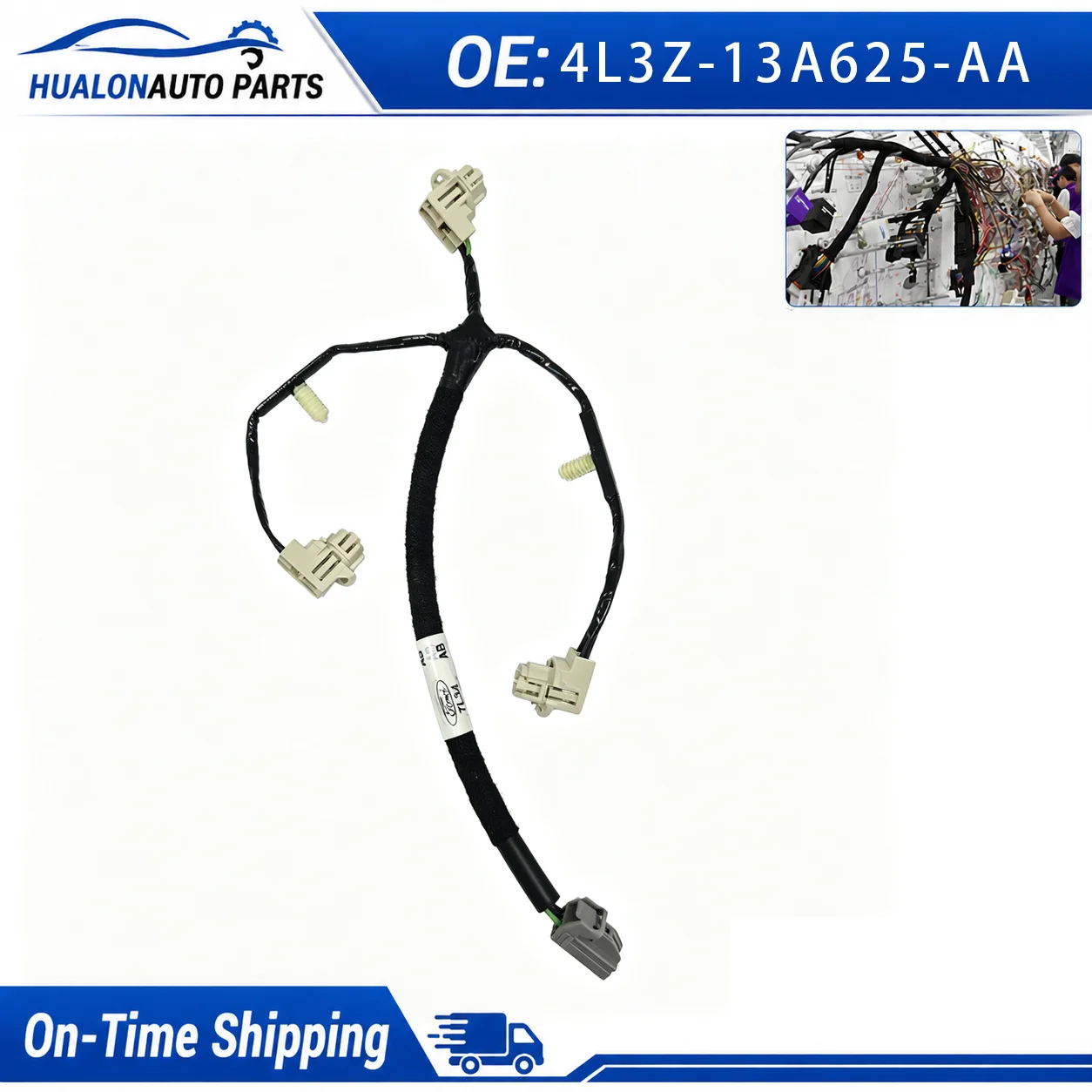 4L3Z-13A625-AA Center High Mount Stop Light Wiring Harness For Ford F-150 2004-2008 For Ford Explorer Sport Trac 2007-2010