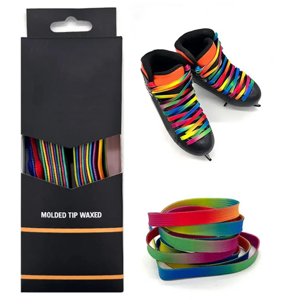 Double Layer Nylon Ice Hockey Shoelaces Engineered for Abrasion Resistance and Tensile Strength to Maintain Secure Skate Fit