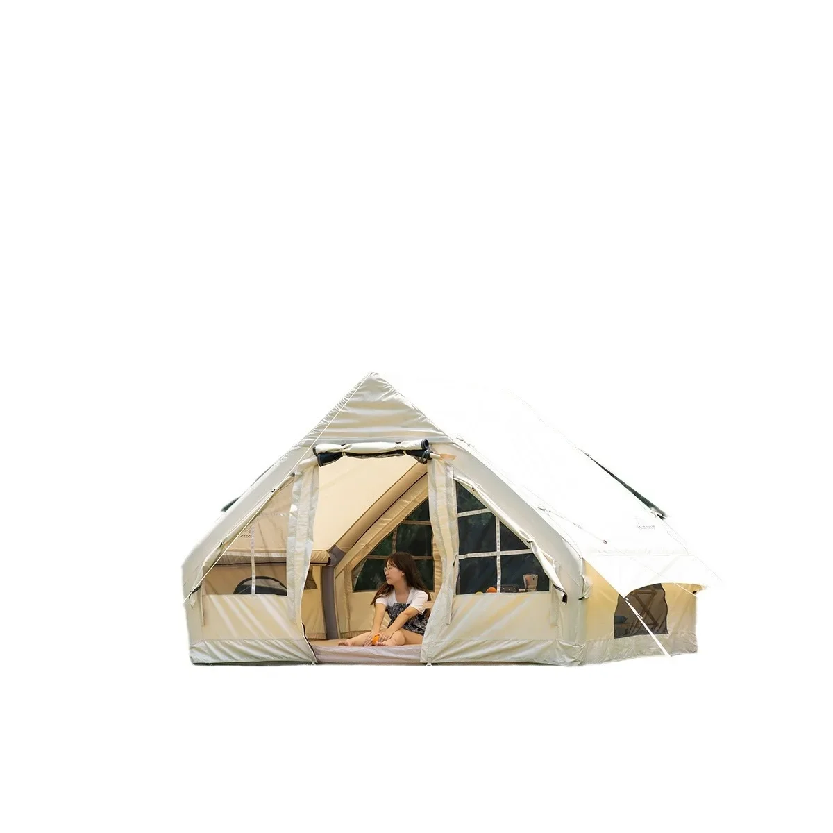 

Inflatable tent outdoor camping light tent 12 square meters without erecting air column tent ridge