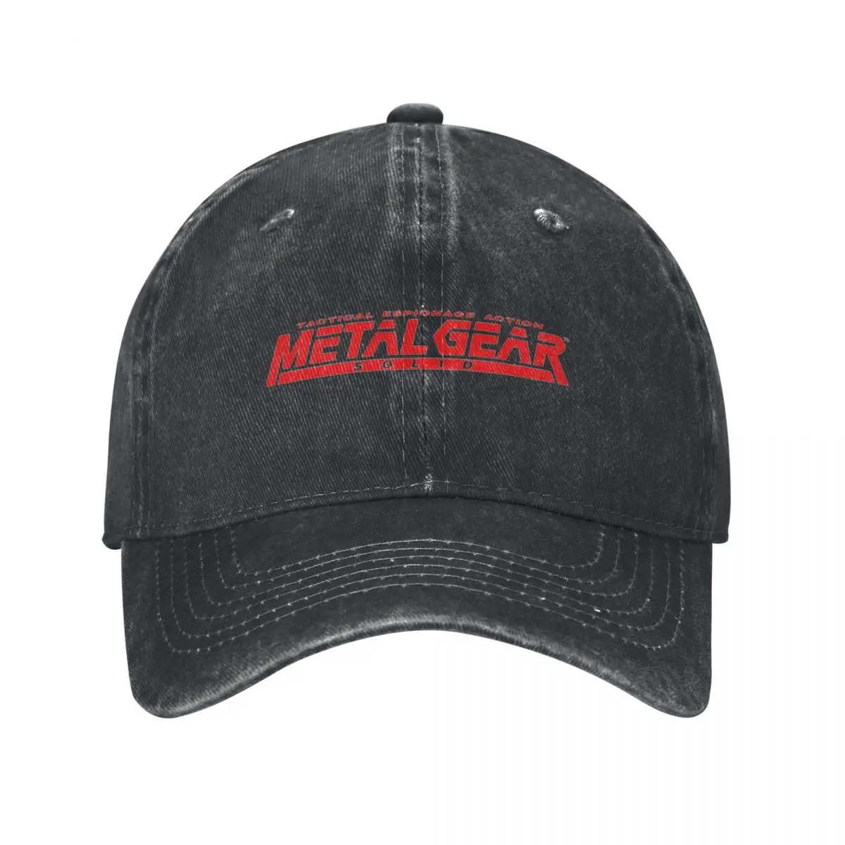 Metal Gear Solid Logo Trucker Hat Merchandise Vintage Distressed Cotton MGS1 Games Casquette Dad Hat For Men Women Adjustable