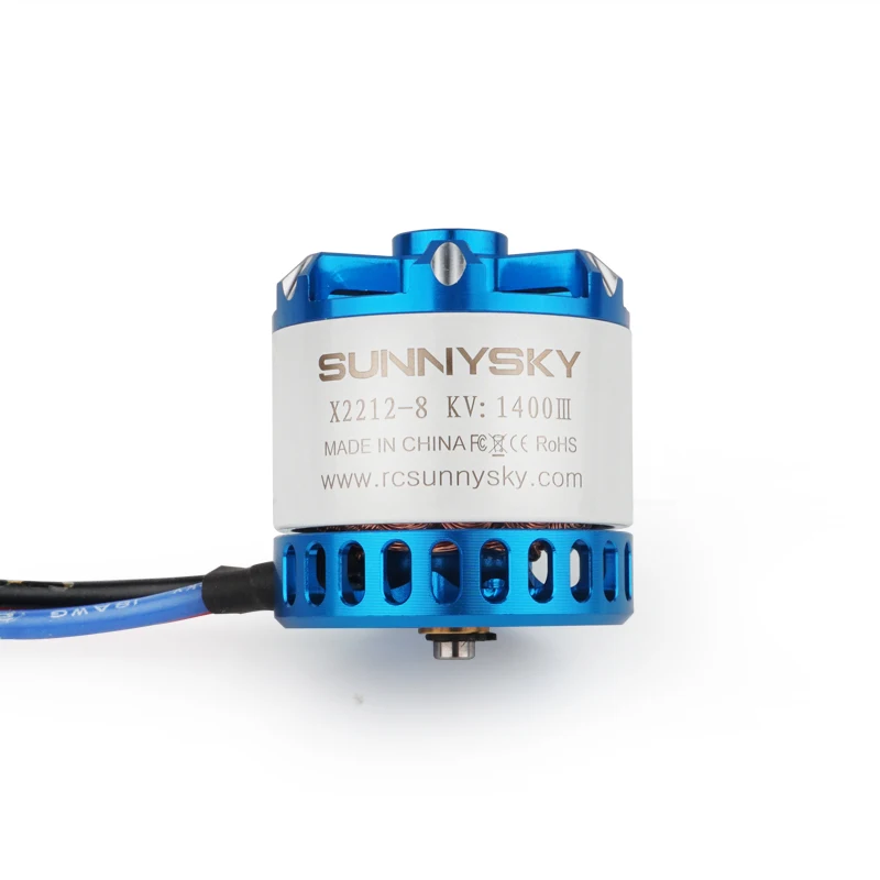 

SUNNYSKY X2212 Short Shaft Fixed-Wing BLDC Motor 3-4S Lipo KV800 980 1250 1400 2450