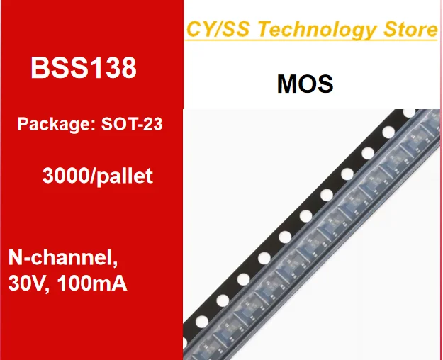 

3000 шт./лот оригинальный CJ Changdian/BSS138/SS/SOT23 N-канальный 50 В/0,22 А