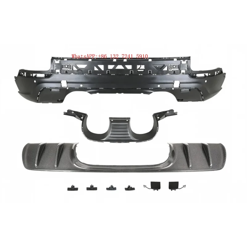 Rear Diffuser & Dry Carbon Fiber Trim