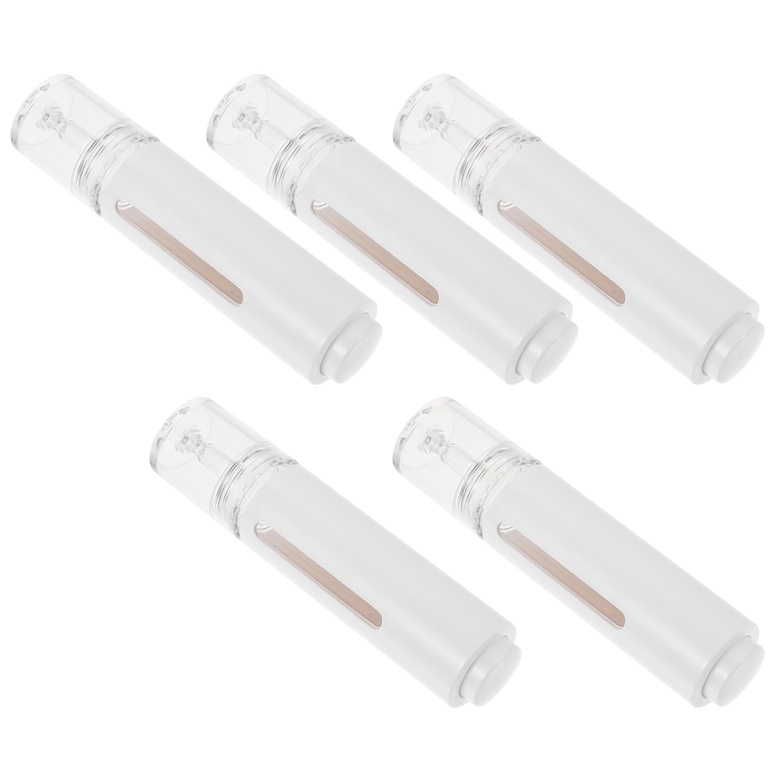 

5PCS Dropper Bottles Press Type Refillable Reusable Essential Oil Essence Liquid Small Travel Bottle PET Silicone Material
