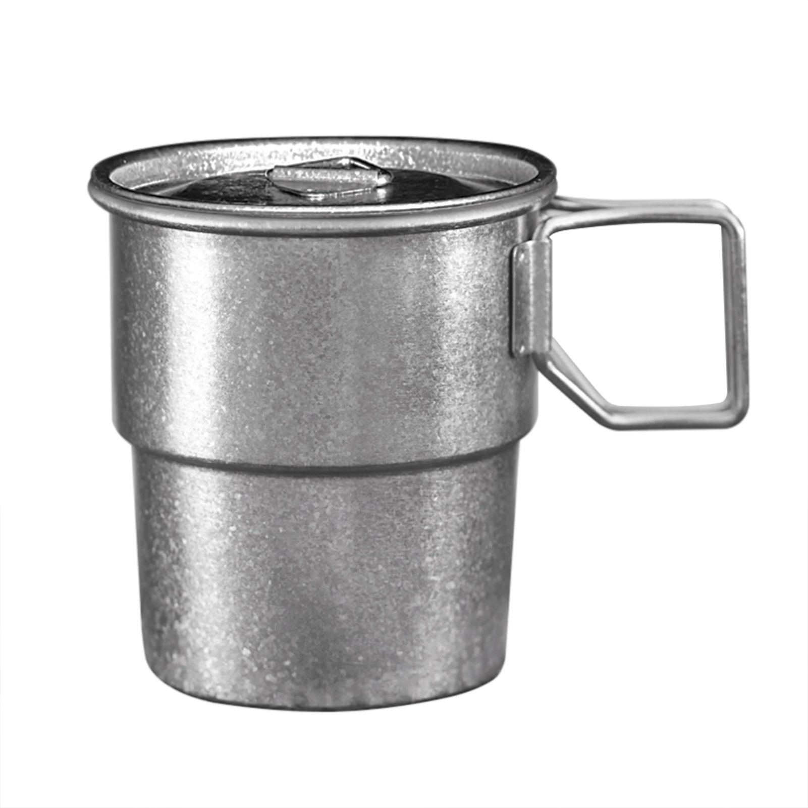 

Штабелируемые кофейные кружки, титановые походные чашки, 300 мл, складная ручка, уличные кофейные кружки, многоразовые металлические чашки, походная чашка, штабелируемые кружки