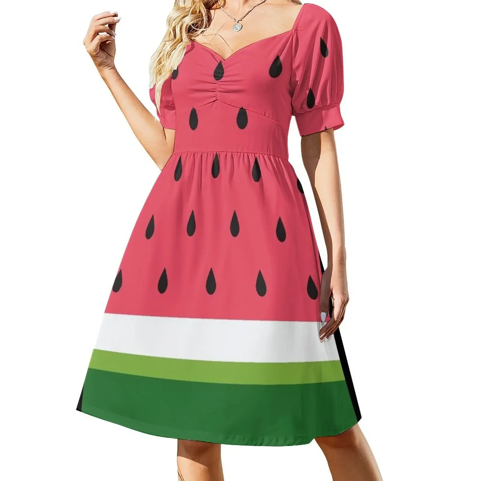 

Watermelon abstract Dress dress summer 2024 women Woman fashion birthday dress for women women's luxury party Long