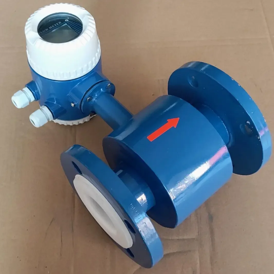 Electromagnetic flowmeter sewage mud paper pulp anticorrosion split calorimeter hydrochloric acid fire tap water