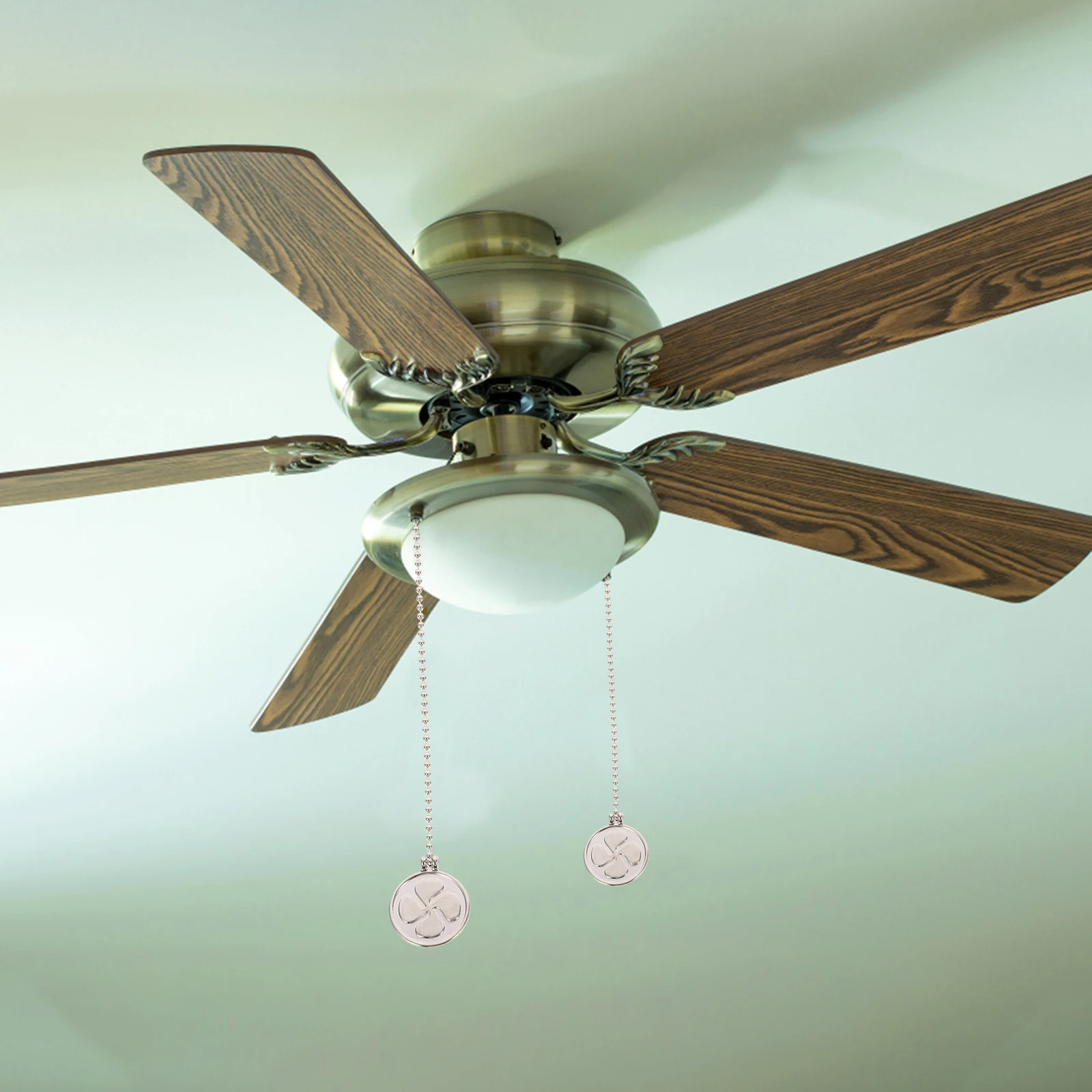 

2pcs Ceiling Fan Extension Hanging Light Pull Chain Metal Design Bedroom Living Room Use Fine Material Premium Quality