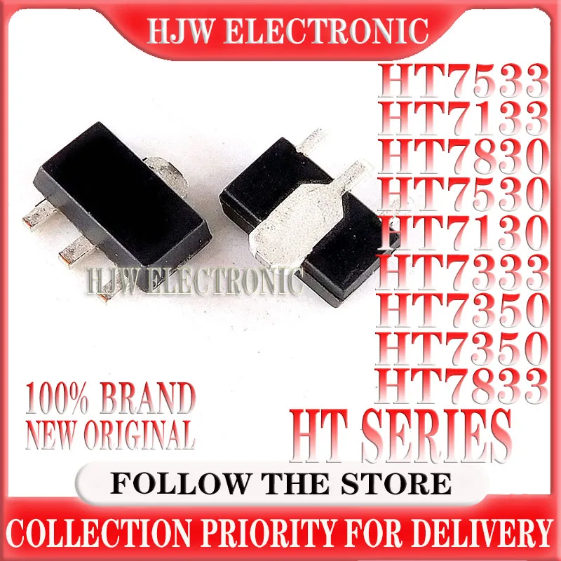 20pcs Ht7533 Sot-89 Ht7133 Ht7830 Sot Ht7530 Ht7130 Ht7333 Ht7350 Ht7833 New Transistor