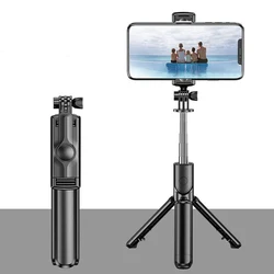 Selfie Stick Tripod Stand with Remote Extendable for iPhone, High Strength Legs for iPhone 15 14 13 12 Pro Max Smartphone