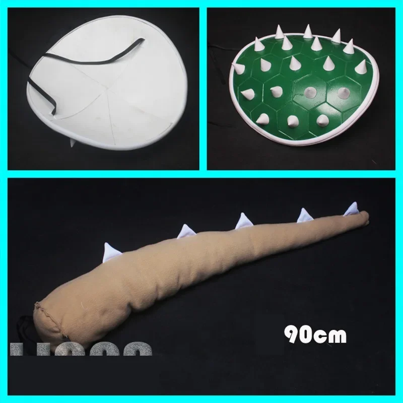 Bowsette Kuppa Koopa Hime Princess Cosplay womonize Crown orecchini corna coda orecchio armatura Choker copricapo Costume di Halloween puntelli