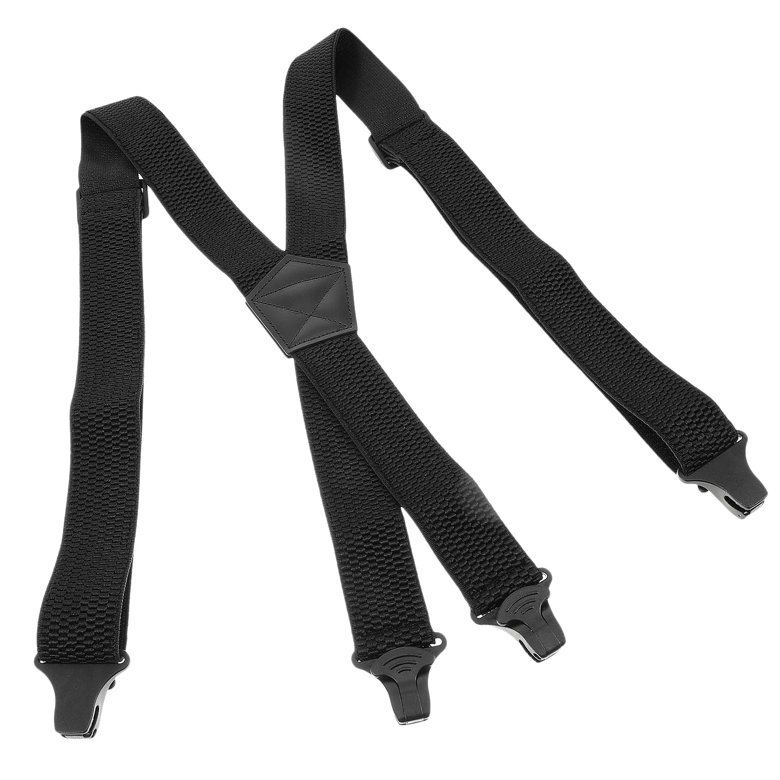 Hidden Suspenders for Men Black Pants Jeans Polyester Elastic X Back Work Straps