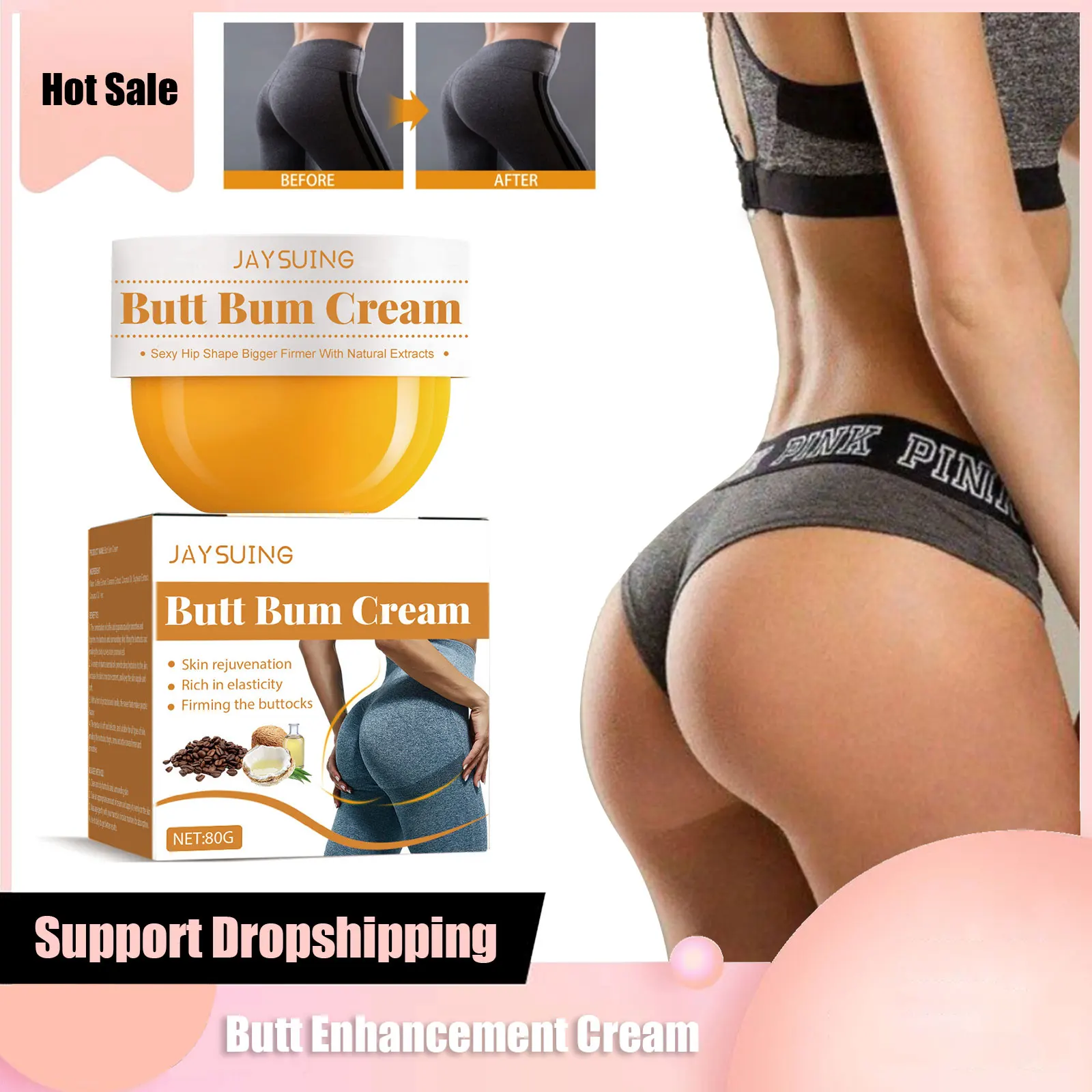 Buttock Enhancement Cream Hip Lift up Firming Massage Hips Enlargement Tighten Shaping Big Ass Enhance Fast Growth Butt Enhancer