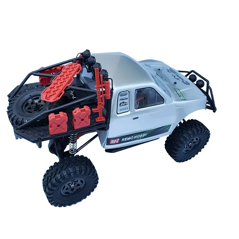 Acessórios de decoração em escala 1/10, tanque de combustível, caixa organizadora de porta-malas, decoração de garagem para carro rc scx10 trx4 trx6 yk6101 wpl d12 c24 mn99s