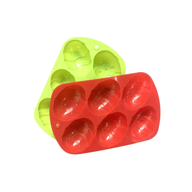 Molde de silicona para tartas de huevo de Pascua mediano 6, molde para pudín de gelatina, XG7018